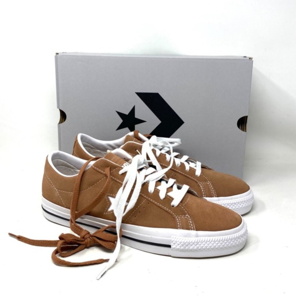 Converse Cons One Star Pro Ox Shoes Men Size Sneakers Suede Mineral Clay A03291C - Picture 8 of 11